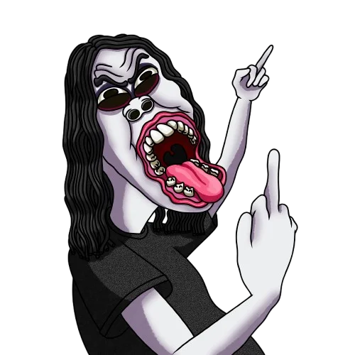 Gorth photo showing middle fingers