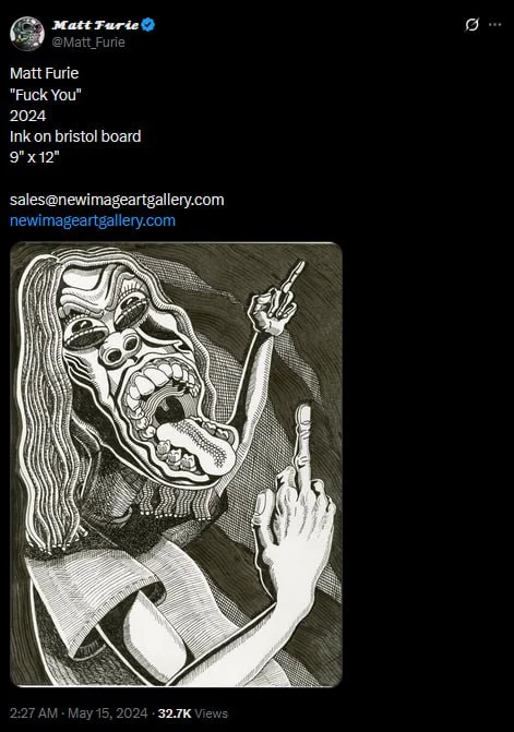 screenshot of a tweet about gorth from matt furie
